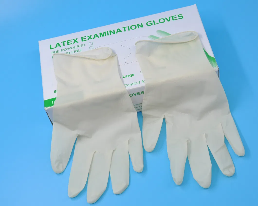CE Certificated China Higher Quality Powder Free Medical Disposable Rubber Latex Examination Gloves