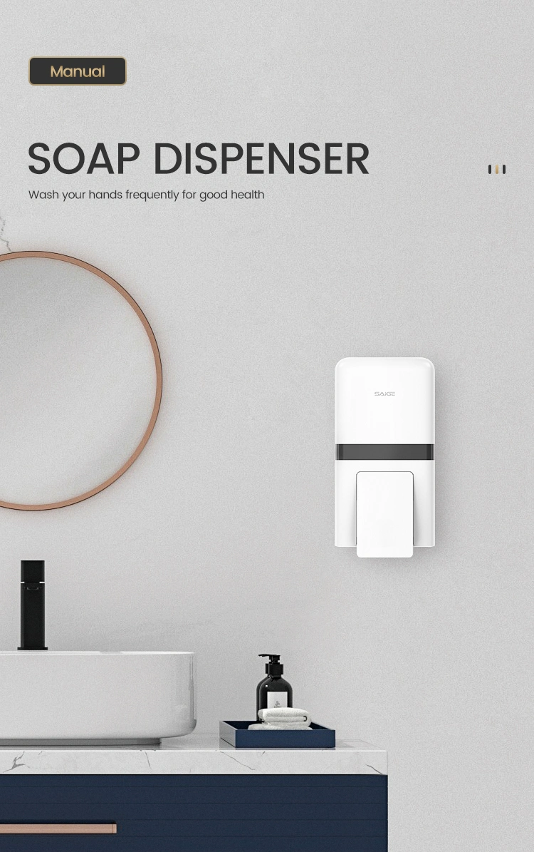 Saige New 800ml Bathroom Wall Mounted Plastic Hand Sanitizer Dispenser