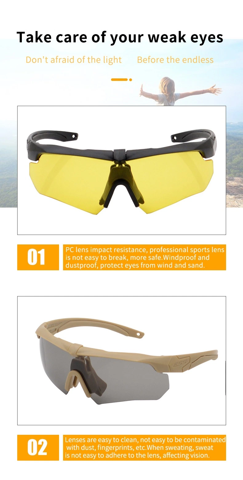 Half Frame Replaceable Lens Goggles Filter UV Windproof and Dustproof Goggles
