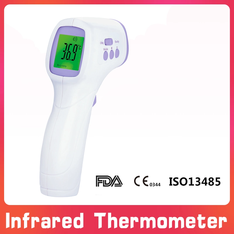 OEM Factory Medical Equipment Supply Three Back Light CE (MDR) FDA ISO Approved Medical Non-Contact Digital Infrared Thermometer