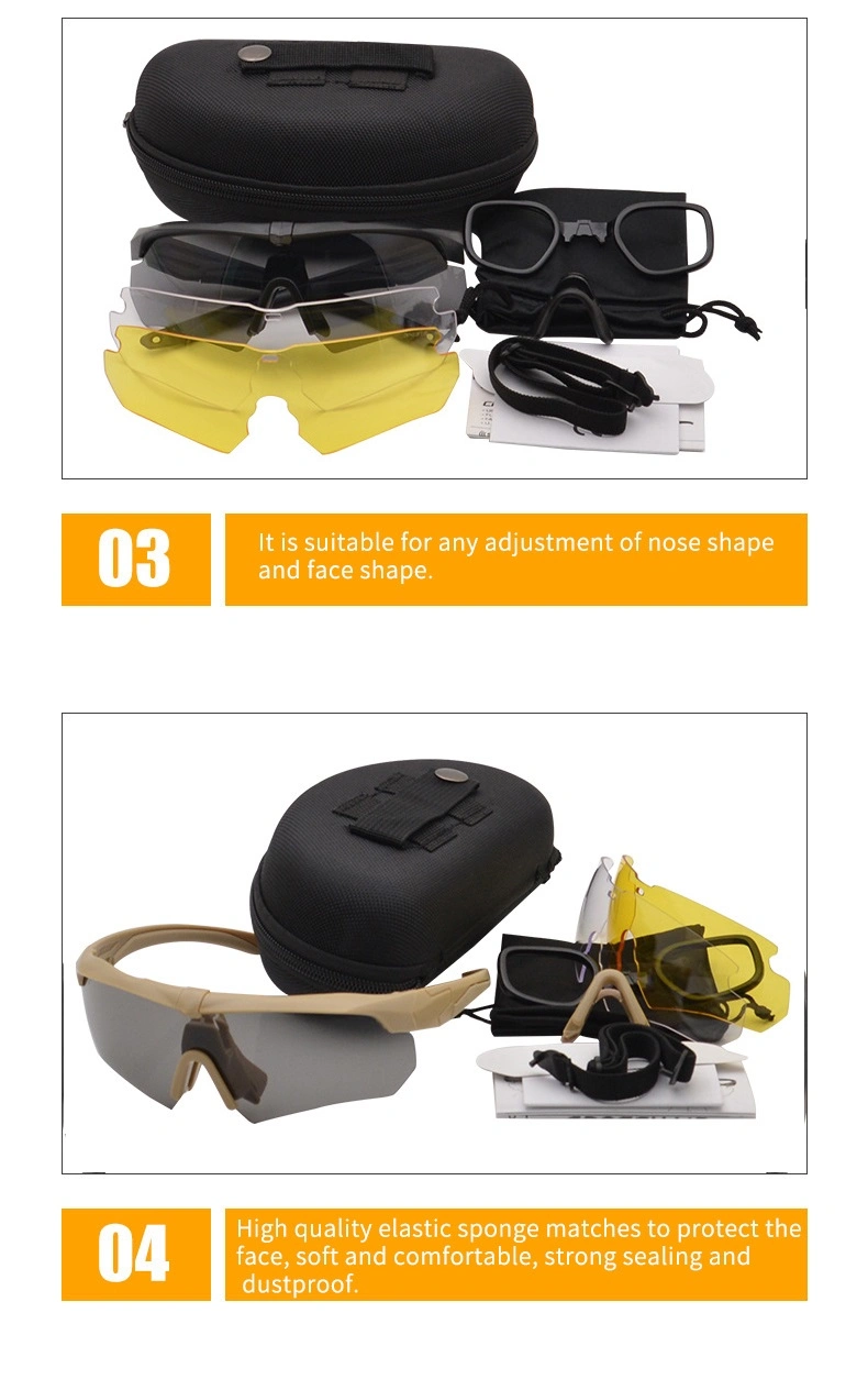 Half Frame Replaceable Lens Goggles Filter UV Windproof and Dustproof Goggles