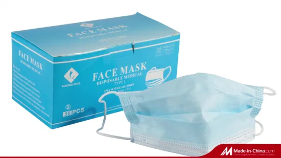 Disposable Face Shield Medical Supply Non Woven 3ply Face Mask