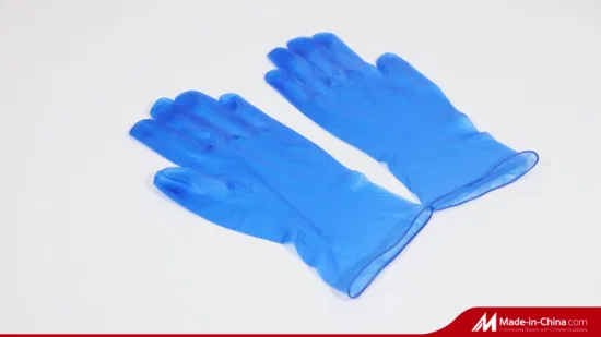 Blue/White Wholesale Disposable Latex Vinyl Safety Examination Protective PVC Rubber Nitrile Glove for Medical Exam/Beauty Salon/Electronic Factory